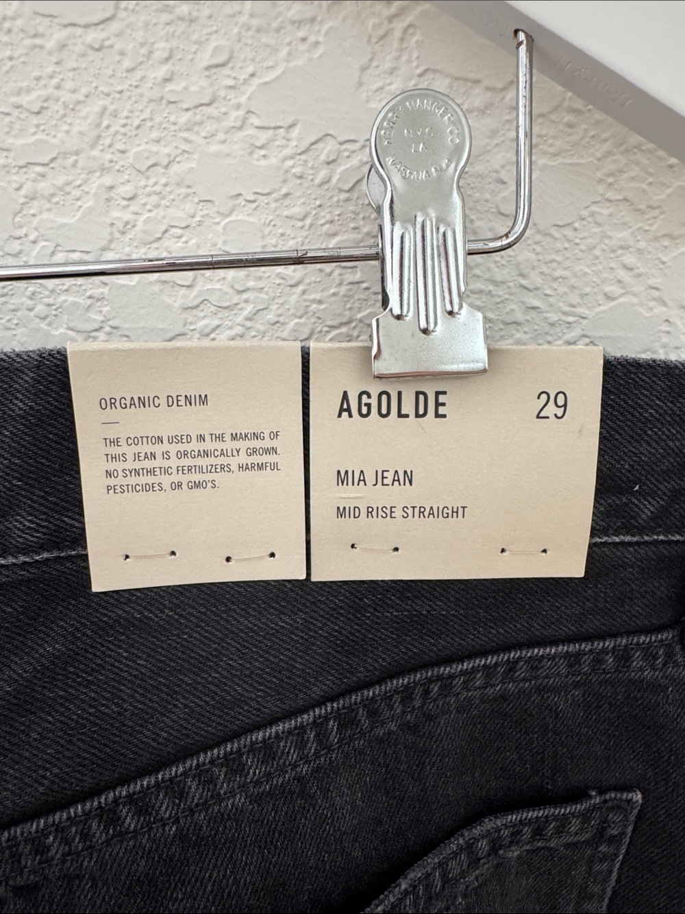 Agolde Mia Mid Rise Straight Jeans - Picture 5 of 8